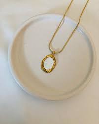 Luxury staining necklace and earrings set Anti-tarnish jwellery for women