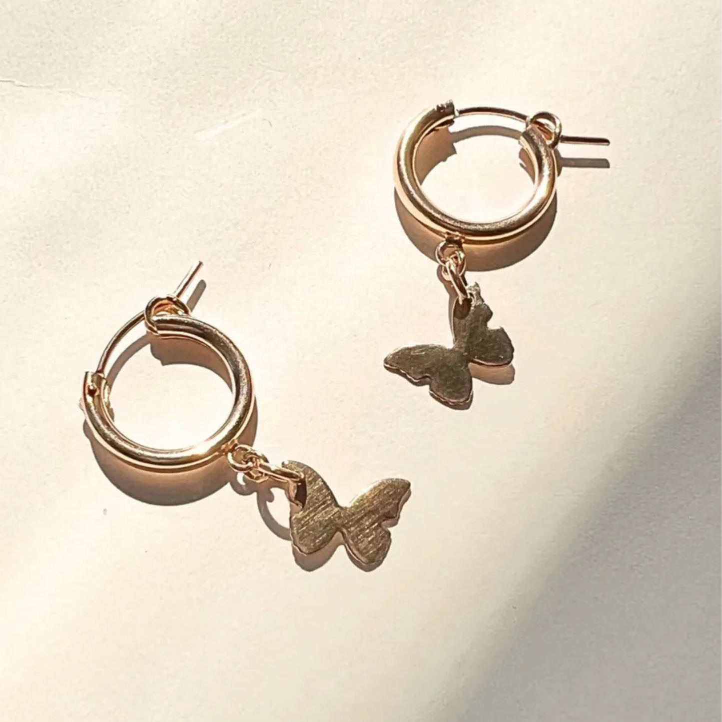 The butterfly earrings