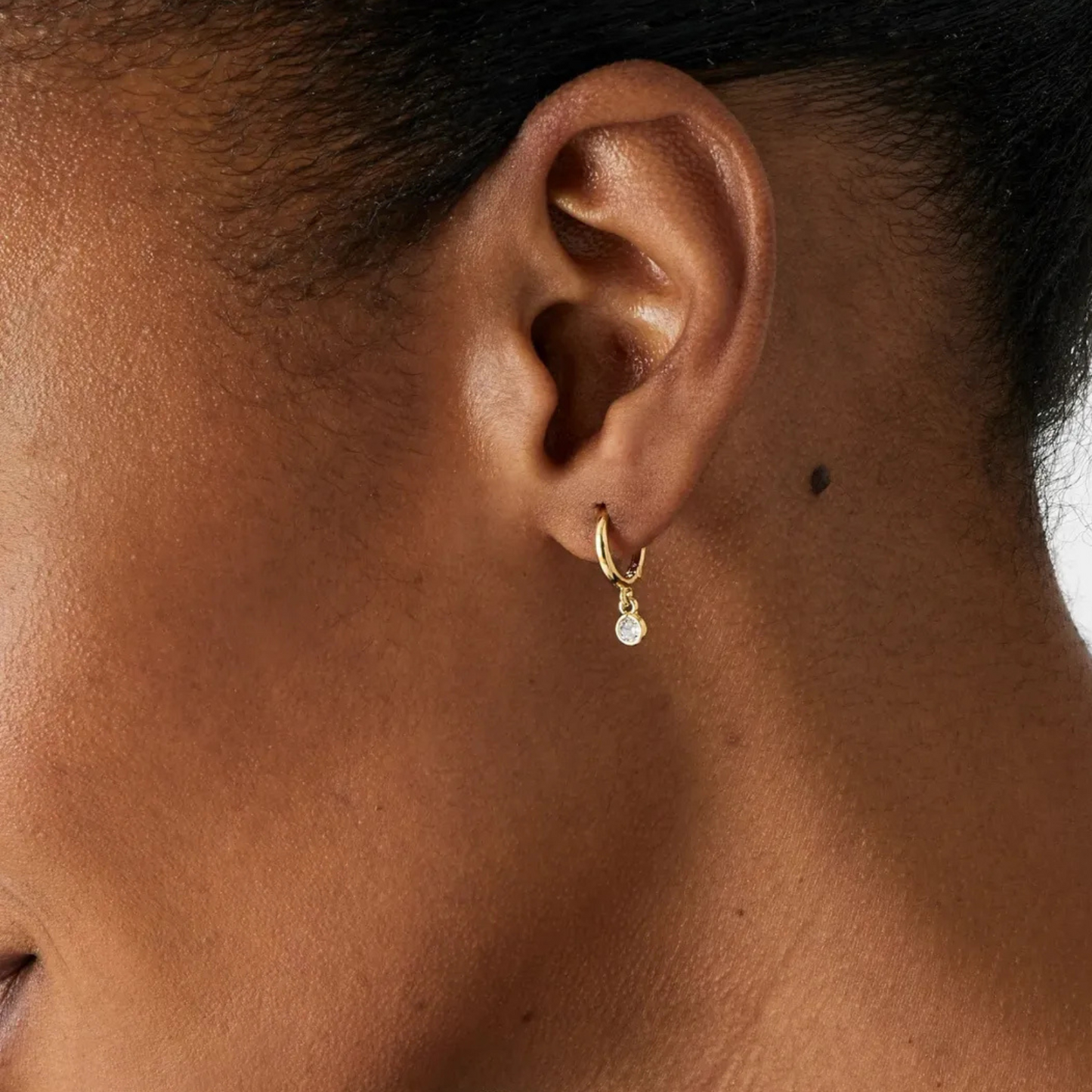 New hoops!  These gold hoop earrings