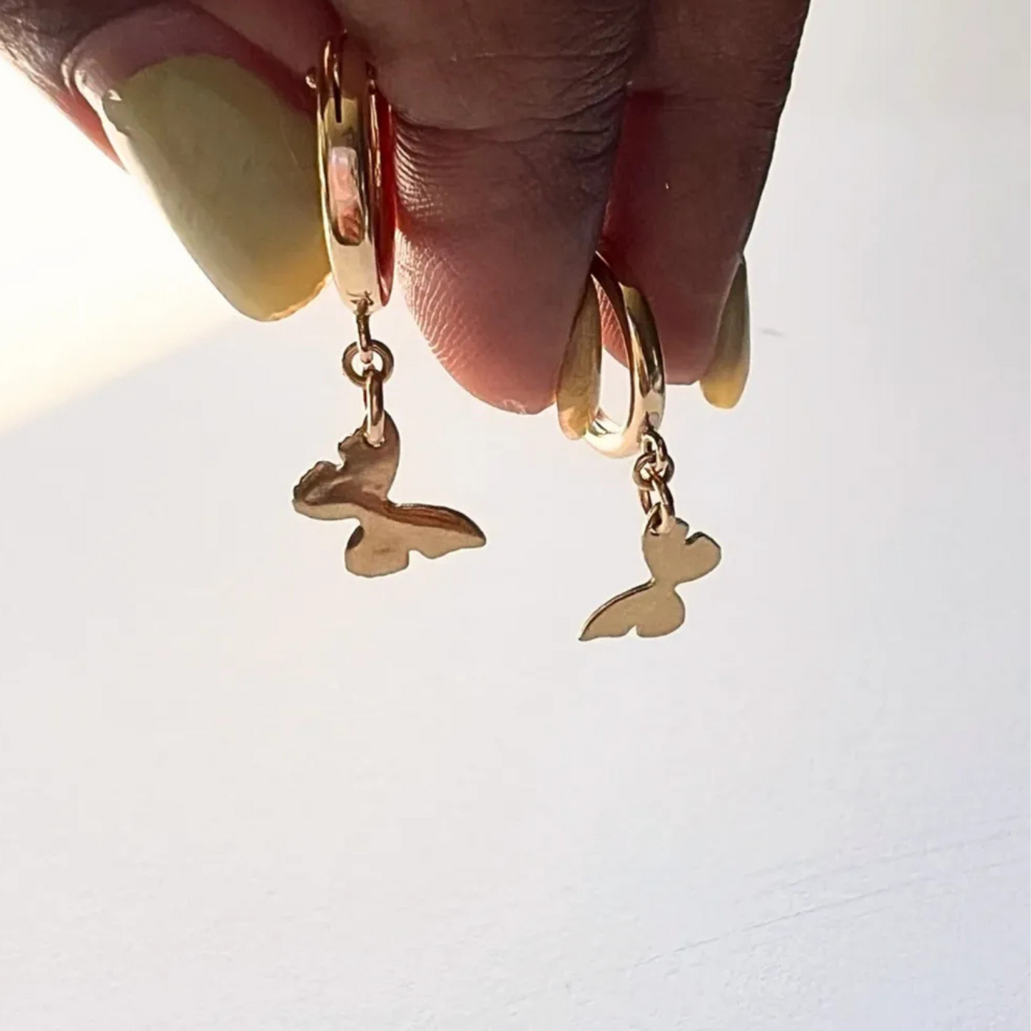 The butterfly earrings