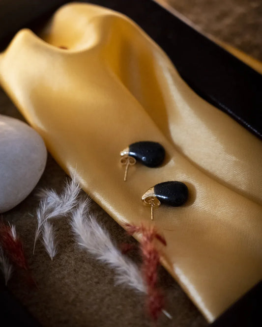 Button stud earrings  For sabi babes!