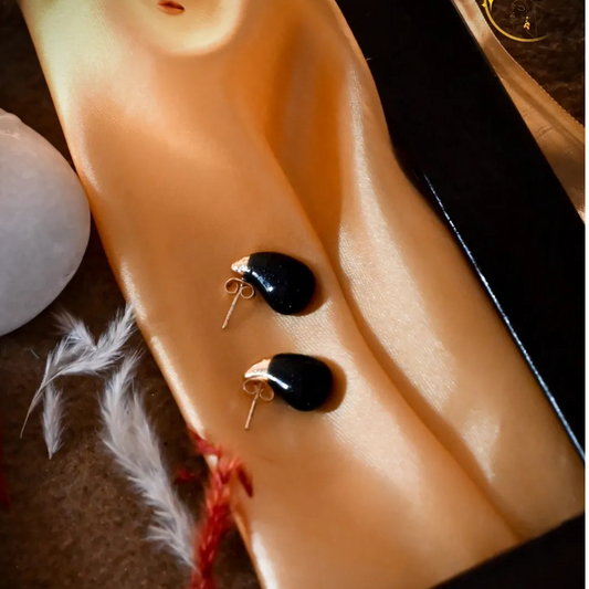 Button stud earrings  For sabi babes!